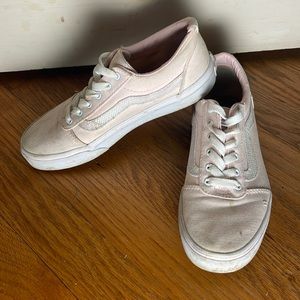 Pink lace up Vans shoes